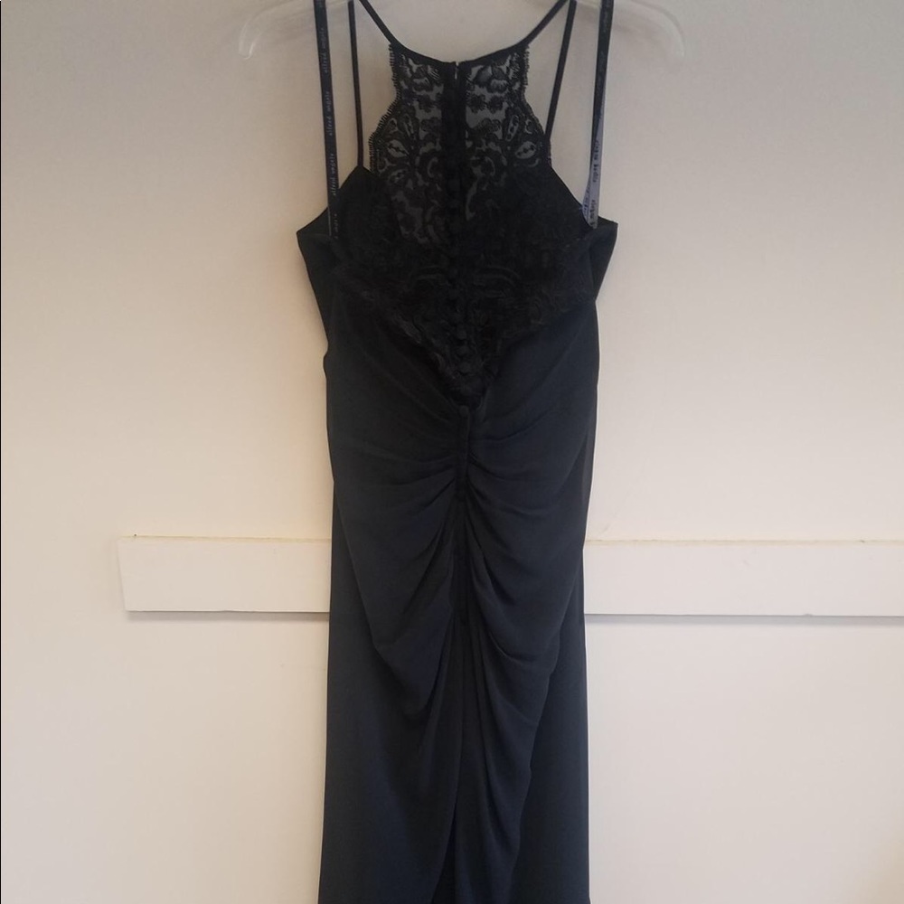 Alfred Angelo stunning black gown w/lace back